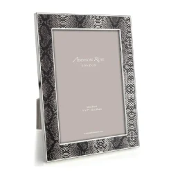 Josephs Jewelers Home Décor>Addison Ross – Faux Snake Skin & Silver 5×7 Frame