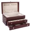 Josephs Jewelers Jewelry Storage>American Chest – Mahogany First Lady Two Drawer Jewelry Chest