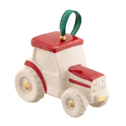 Josephs Jewelers Home Décor>Belleek – Classic Red Tractor Ornament