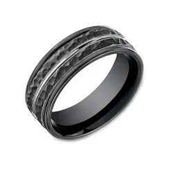 Josephs Jewelers Wedding Bands For Men>Black Cobalt Wedding Band