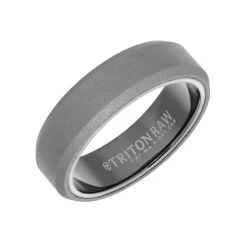 Josephs Jewelers Wedding Bands For Men>Black Lined Tungsten Band