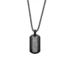 Josephs Jewelers Necklaces And Pendants>Black Stainless Steel Meteorite Pendant with Chain