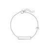 Josephs Jewelers Bracelets>Children’s Sterling Silver Cubic Zirconia Crown Bar Bracelet