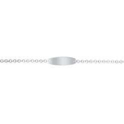 Josephs Jewelers Bracelets>Children’s Sterling Sliver ID Bracelet