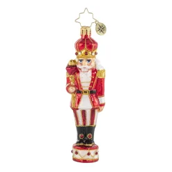 Josephs Jewelers Home Décor>Christopher Radko – Drumming Up Delight Nutcracker Glass Ornament