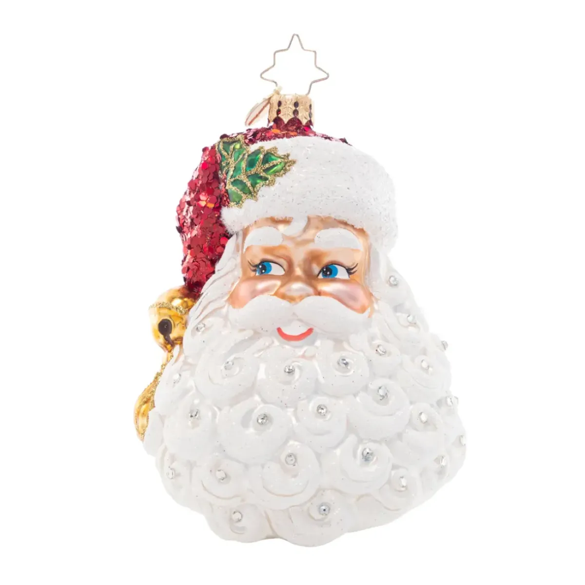 Josephs Jewelers Home Décor>Christopher Radko – Sparking Saint Nick Glass Ornament