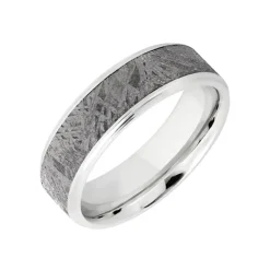Josephs Jewelers Wedding Bands For Men>Cobalt Chrome Meteorite Wedding Band