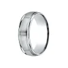 Josephs Jewelers Wedding Bands For Men>Cobalt Chrome 7mm Brushed and Polished Finish Wedding Band