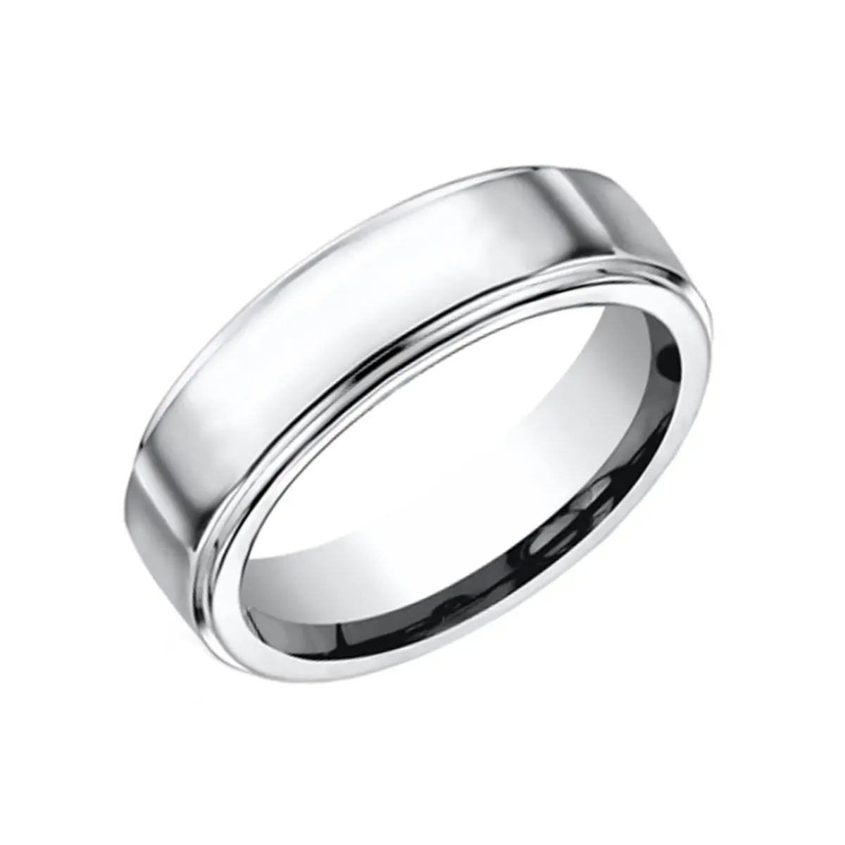 Josephs Jewelers Wedding Bands For Men>Cobalt Chrome 7mm Polished Finish Wedding Band