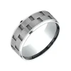 Josephs Jewelers Wedding Bands For Men>Cobalt Link Design Wedding Band