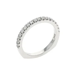 Josephs Jewelers Estate>Estate 14K White Gold Diamond Wedding Band