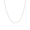 Josephs Jewelers Estate>Estate 14K White Gold 18-Inch Wheat Chain