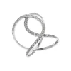 Josephs Jewelers Estate>Estate 14K White Gold Wide Looped Diamond Ring