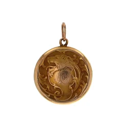 Josephs Jewelers Estate>Estate 14K Yellow Gold Griffin Locket