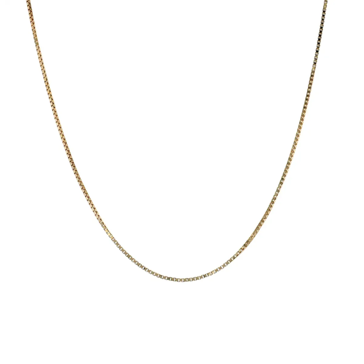 Josephs Jewelers Estate>Estate 14K Yellow Gold 15-Inch Heavy Box Chain