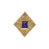 Josephs Jewelers Estate>Estate 14K Yellow Gold Lab Created Purple Sapphire Pendant