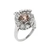 Josephs Jewelers Estate>Estate Platinum Yellow Brown Diamond Ring