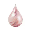 Josephs Jewelers Home Décor>Glass Eye Studio – Pink Taffy Raindrop Ornament