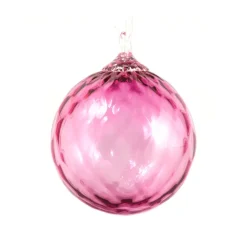 Josephs Jewelers Home Décor>Glass Eye Studio – Rose Diamond Facet Round Ornament