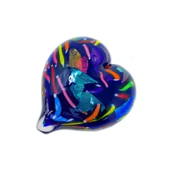 Josephs Jewelers Home Décor>Glass Eye Studio – Royal Heart of Fire Paperweight
