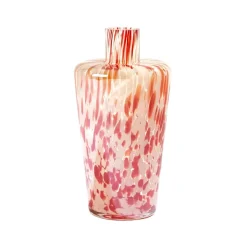 Josephs Jewelers Home Décor>Global Views – Small Confetti Shoulder Red/Beige Vase