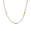 Josephs Jewelers Necklaces And Pendants>Gold Plated Sterling Silver Amethyst and Labradorite Necklace