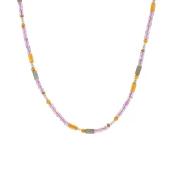 Josephs Jewelers Necklaces And Pendants>Gold Plated Sterling Silver Amethyst and Labradorite Necklace