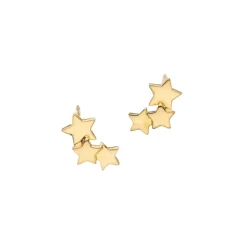 Josephs Jewelers Earrings>Gold Plated Sterling Silver Stargazer Earrings