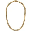 Josephs Jewelers Necklaces And Pendants>Gold Plated Sterling Silver 22-Inch Miami Cuban Chain