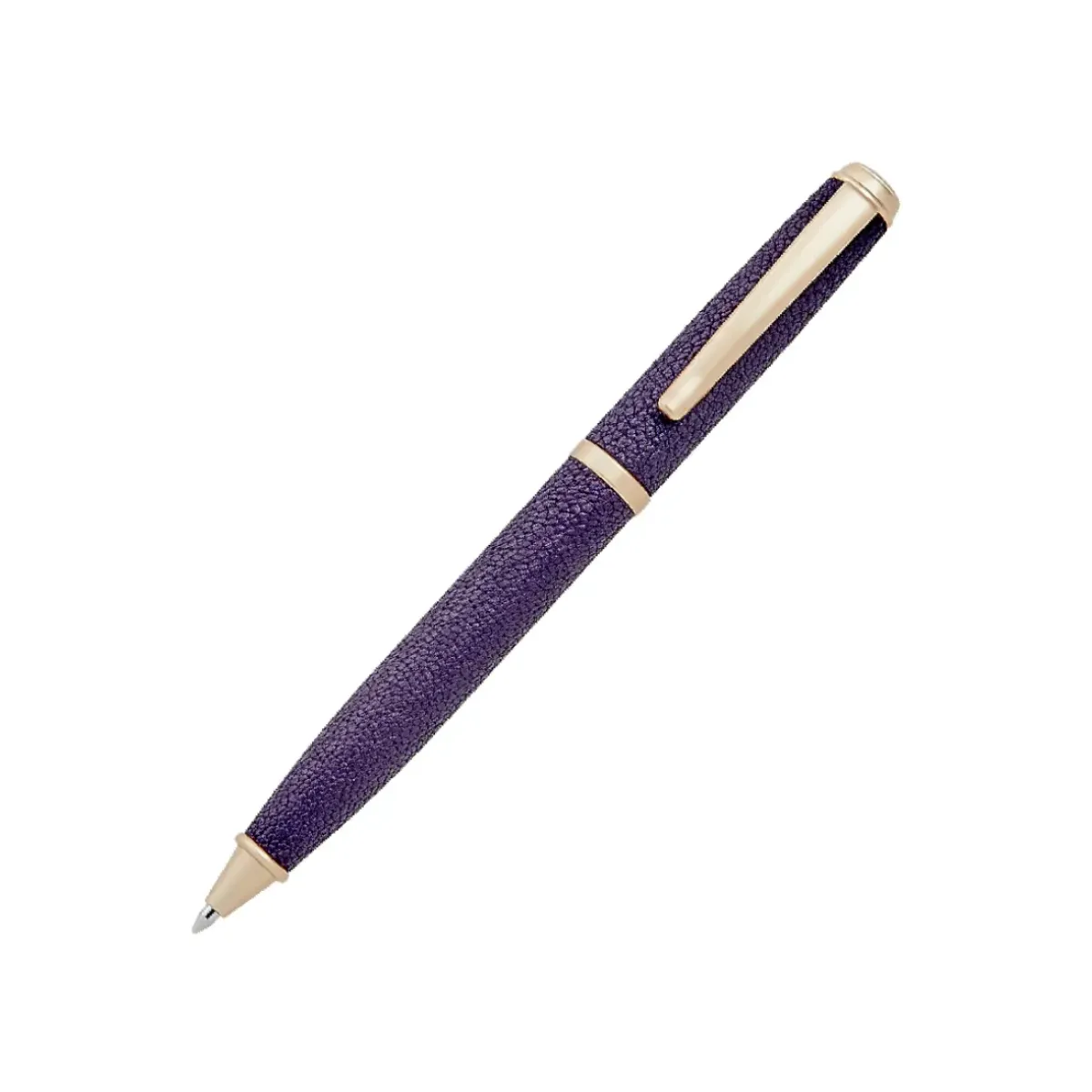 Josephs Jewelers Home Décor>Graphic Image – Purple Goatskin Leather Wrapped Pen