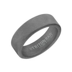 Josephs Jewelers Wedding Bands For Men>Gray Tungsten 9mm Sandblast Finish Wedding Band