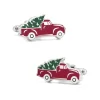 Josephs Jewelers Cufflinks, Tie Bars, And Pins>Holiday Truck Cufflinks