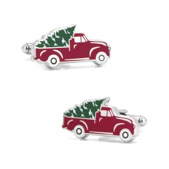 Josephs Jewelers Cufflinks, Tie Bars, And Pins>Holiday Truck Cufflinks