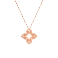Josephs Jewelers Necklaces And Pendants>18K Rose Gold Diamond Petite Venetian Necklace