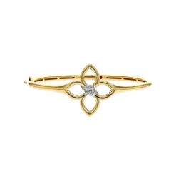 Josephs Jewelers Bracelets>18K Two-Tone Diamond Cialoma Bangle Bracelet