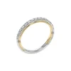 Josephs Jewelers Wedding Bands For Women>14K Two-Tone Inlay Diamond Wedding Band