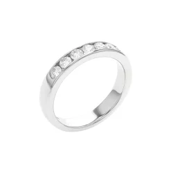 Josephs Jewelers Wedding Bands For Women>14K White Gold 0.52 Carat Diamond Channel Wedding Band