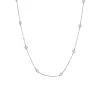 Josephs Jewelers Necklaces And Pendants>14K White Gold 1.30 Carat Diamond Station Necklace