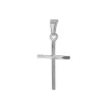 Josephs Jewelers Necklaces And Pendants>14K White Gold 18 x 12 mm Diamond-Cut Cross Pendant