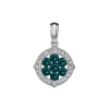 Josephs Jewelers Necklaces And Pendants>14K White Gold Alexandrite and Diamond Pendant