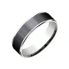 Josephs Jewelers Wedding Bands For Men>14K White Gold and Titanium Wedding Band