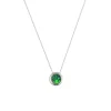 Josephs Jewelers Necklaces And Pendants>14K White Gold Australian Opal Doublet Pendant with Chain