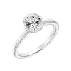 Josephs Jewelers Engagement Rings>14K White Gold Bezel Solitaire Engagement Ring Mounting