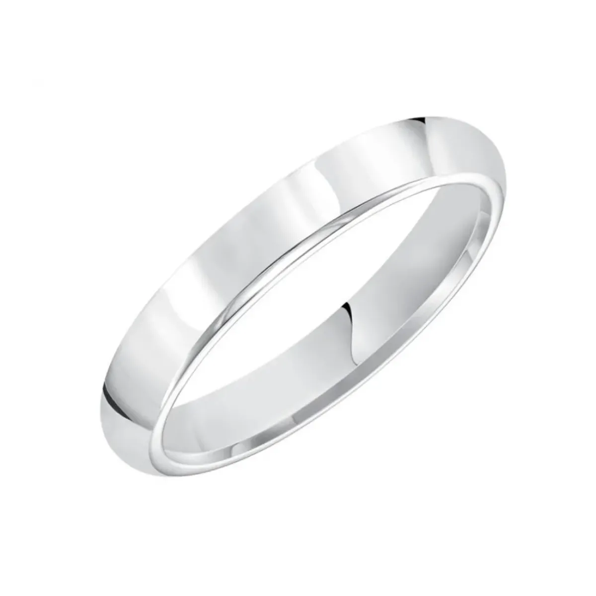 Josephs Jewelers Wedding Bands For Women>14K White Gold Comfort-Fit Wedding Band