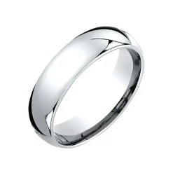 Josephs Jewelers Wedding Bands For Men>14K White Gold Comfort-Fit Wedding Band