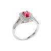 Josephs Jewelers Rings>14K White Gold Cushion Spinel and Diamond Halo Ring