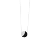 Josephs Jewelers Necklaces And Pendants>14K White Gold Diamond and Black Onyx Necklace