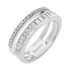 Josephs Jewelers Rings>18K White Gold Diamond Fashion Band