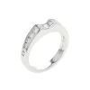 Josephs Jewelers Wedding Bands For Women>14K White Gold Diamond Fitted Wedding Band