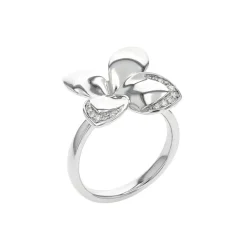 Josephs Jewelers Rings>14K White Gold Diamond Flower Ring